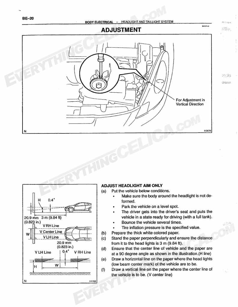 2002 toyota celica headlight adjustment #6 2002 toyota celica headlight adjustment #6